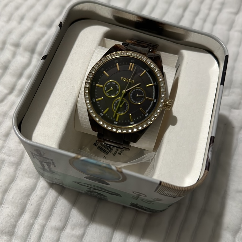 Fossil Tortoise Shell Watch